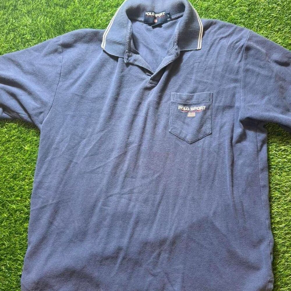 Polo-sport Men's Navy and Blue Polo-shirts